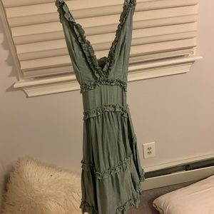 Teal trendy dress